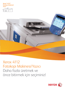 Broşür - Xerox 4112™ Fotokopi Makinesi/Yazıcı