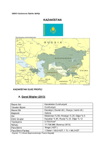 Kazakistan Ülke Raporu
