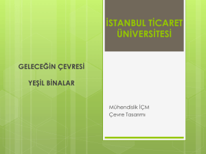 PowerPoint Sunusu - İstanbul Ticaret Üniversitesi