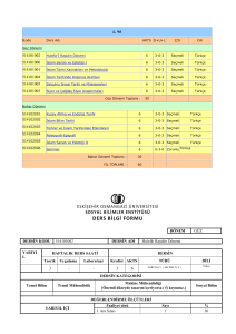 Ders Bilgi Paketi İndir - Eskişehir Osmangazi Üniversitesi