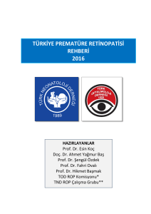 türkiye prematüre retinopatisi rehberi 2016