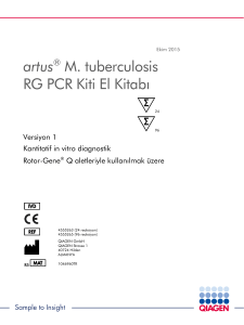 artus M. tuberculosis RG PCR Kit Handbook
