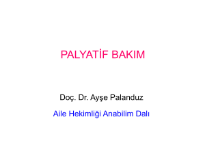 palyatif bakım - İstanbul Tıp Fakültesi