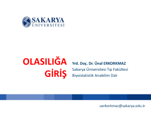 (A) + P (B) - SABİS - Sakarya Üniversitesi