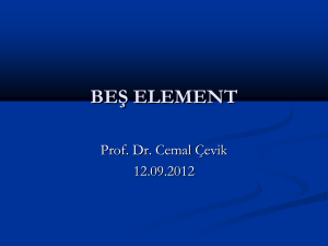Beş Element - Ankara Akupunktur Derneği
