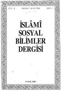 ISLAMI. SOSYAL· BILIMLER DERGISI
