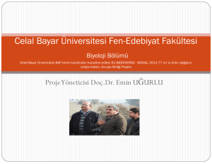 Parazit Bankası - BAP - Celal Bayar Üniversitesi