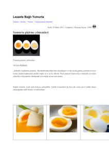 Yumurta pişirme yöntemleri - Adana Gönüllü Gıda Güvenliği Merkezi