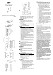 Draft 1 - Rack Power Distribution Unit Installation Sheet