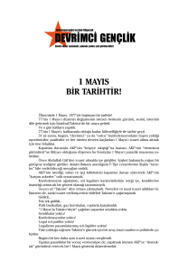 Devrimci Gençliğin 1 Mayıs Bildirisi,  dosyası - Anti