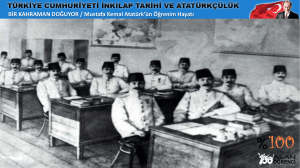 Mustafa Kemal Atatürk`ün Öğrenim Hayatı