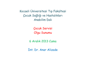 vaka sunumu 05.12.2013 - Kocaeli Üniversitesi Tıp Fakültesi