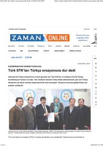 Türk STK`lari Türkçe erozyonuna dur dedi | ZAMAN-ONLINE