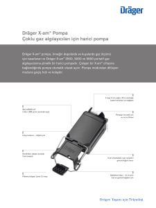 Dräger X-am® Pompa Çoklu gaz algılayıcıları için harici pompa