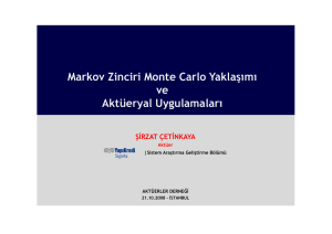 Markov Zinciri Monte Carlo Yaklaşımı ve