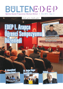 EDEP I. Arapça Öğrenci Sempozyumu Düzenledi