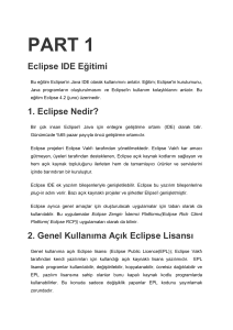 Eclipse Kullanımı