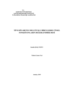 tip ıı diyabetes mellituslu bireylerde cinsel fonksiyonların