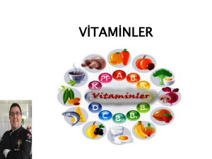 Vitaminler Sunumu