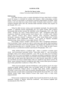 Kamuda Etik - Prof. Dr. İnayet Aydın
