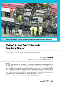 Türkiye`nin Yeni Dış Politikasında Karadeniz Bölgesi