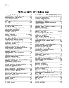 2012 Konu Dizini - 2012 Subject Index