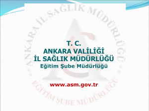 Slayt 1 - Ankara İl Sağlık Müdürlüğü