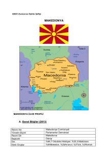 Makedonya Ülke Raporu