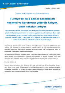 Türkiye`de kalp damar hastalıkları tedavisi ve korunması