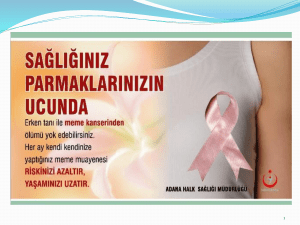 meme kanser - Adana Halk Sağlığı Müdürlüğü