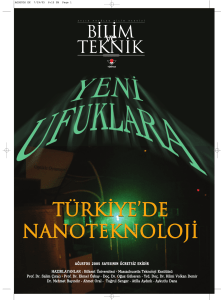 Türkiye`de nanoteknoloji Türkiye`de nanoteknoloji
