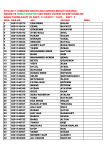 2016-2017- europan unıon law (avrupa birliği hukuku) örgün ve