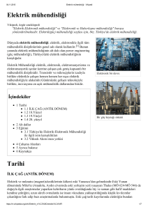Elektrik mühendisliği Tarihi - Kocaeli Üniversitesi | Mühendislik