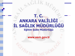 Slayt 1 - Ankara İl Sağlık Müdürlüğü