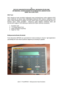 Deney 3 EKG Kalibrasyon - Erciyes Üniversitesi | Biyomedikal