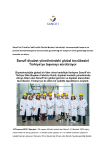 Sanofi diyabet yönetimindeki global tecrübesini Türkiye`ye taşımayı