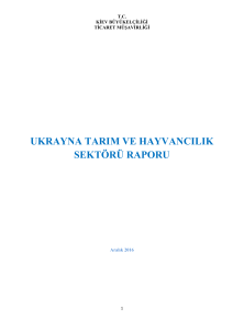ukrayna tarım ve hayvancılık sektörü raporu
