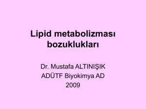 Lipid metabolizması bozuklukları