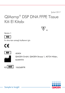 QIAamp® DSP DNA FFPE Tissue Kiti El Kitabı