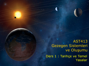 AST413 Gezegen Sistemleri ve Oluşumu