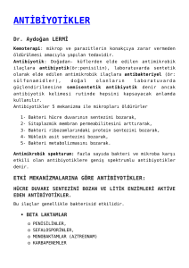 antibiyotikler - Dr. Aydoğan Lermi
