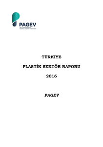TÜRKİYE PLASTİK SEKTÖR RAPORU 2016 PAGEV