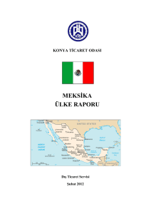 Meksika Ülke Raporu - Konya Ticaret Odası