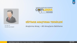 PowerPoint Sunusu - Yrd. Doç. Dr. Mustafa Aydın BAŞAR