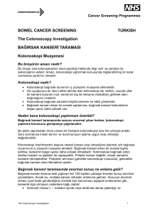 The Colonoscopy Investigation - Turkish