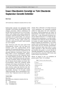lan Genetik Defektler - Turkish Journal of Endocrinology and