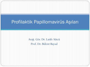 Papillomavirüs Profilaktik Aşıları