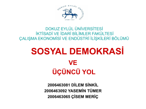 sosyal demokrasi - Dokuz Eylül Üniversitesi