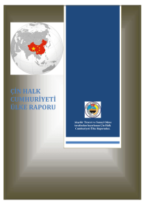 çin halk cumhuriyeti ülke raporu - Akşehir Ticaret ve Sanayi Odası
