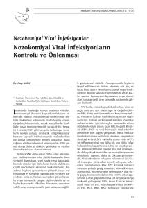 073-74 nozokomiyal v infeksr - Hastane İnfeksiyonları Dergisi